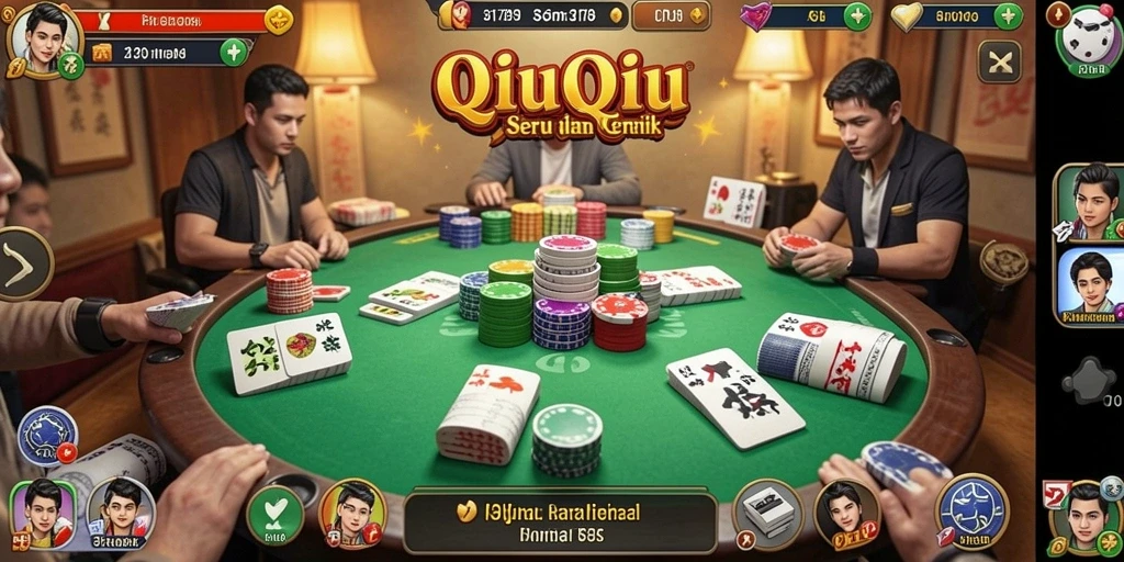 Screenshot utama menampilkan gameplay QiuQiu yang seru.