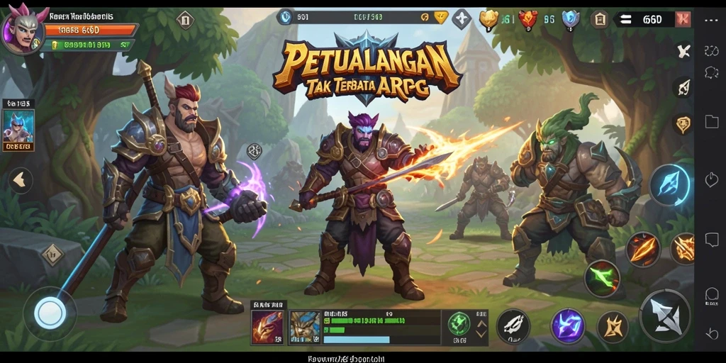 Tampilan aksi seru dalam permainan ARPG 66D yang memikat.