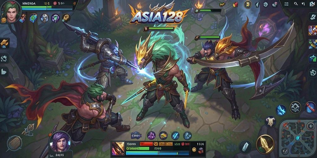 Tampilan gameplay mendebarkan dalam ASIA128 yang penuh aksi.
