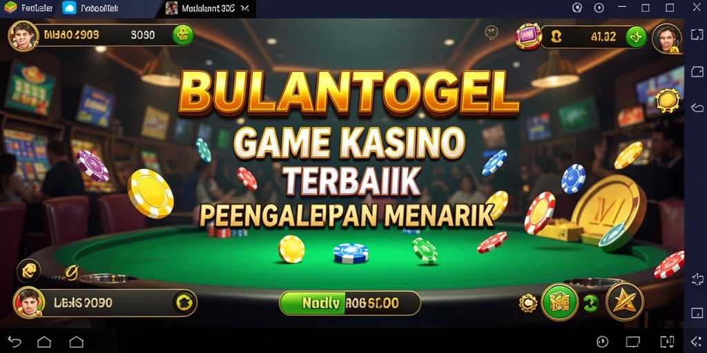 Tampilan gameplay <strong>BULANTOGEL</strong> yang seru dengan berbagai permainan Kasino.