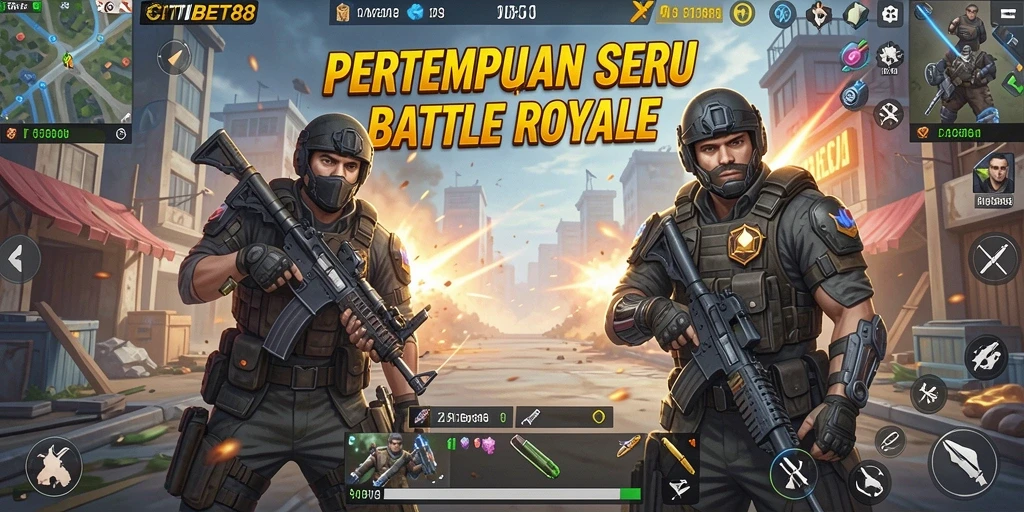 Tampilan gameplay seru CITIBET88 di arena pertempuran.