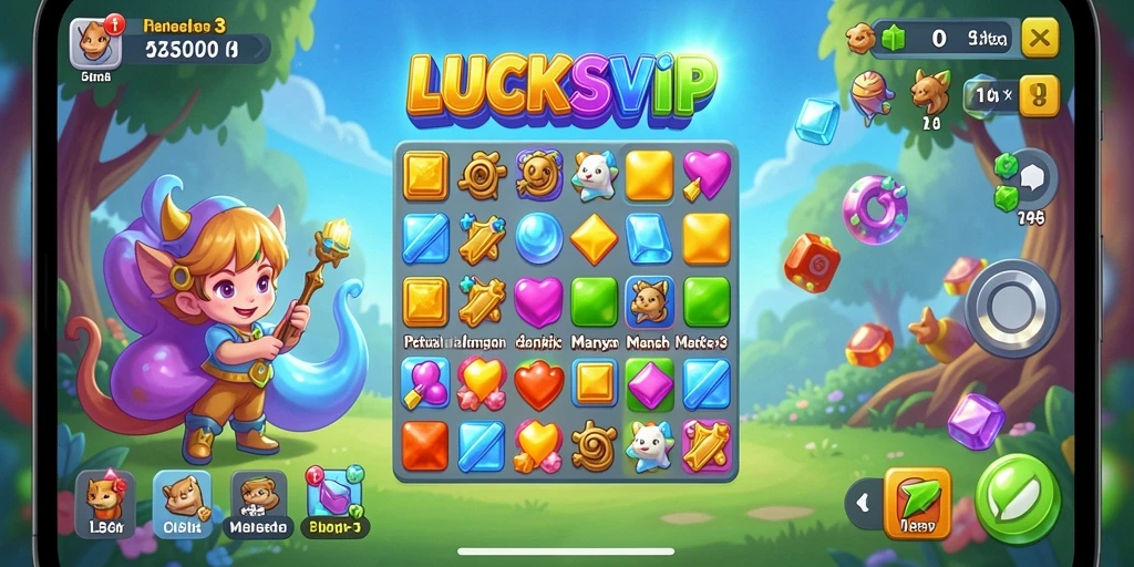 Tampilan gameplay seru dari LUCKSVIP yang penuh warna.