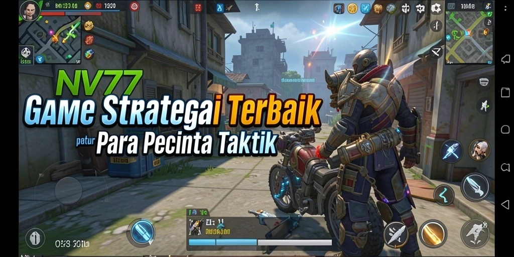 Screenshot gameplay NV77 menampilkan aksi strategi yang intens.