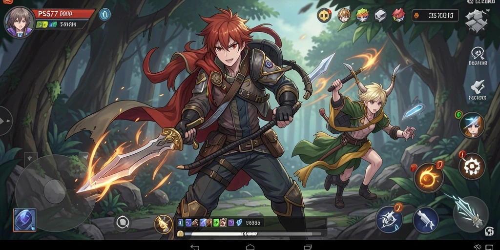 Tampilan gameplay PSG77 yang menakjubkan dengan karakter anime yang beraksi.