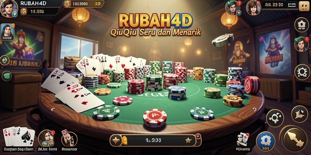 Screenshot gameplay QiuQiu yang menegangkan di RUBAH4D.